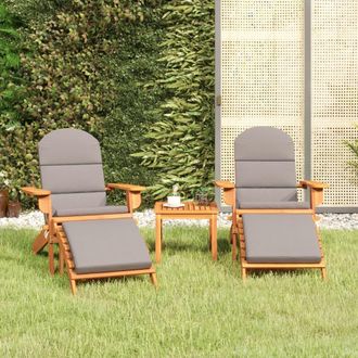 vidaXL Juego De Muebles De Jard&iacute;n Adirondack 3 Piezas Madera Acacia Vidaxl