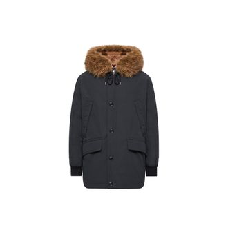 Moncler Moncler Brevanth Hooded Down Parka, Men, Blue, Size: 0