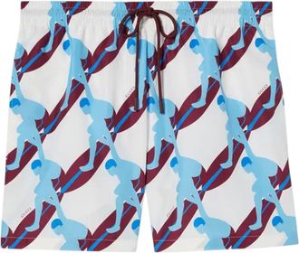 Gucci Technical Poplin Swim Short White Sky 787899-XHAKE-9020
