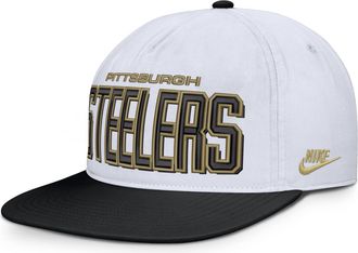 Nike Pittsburgh Steelers Pro Nike Mens NFL Adjustable Hat in White | NF57064N7LV-VGY