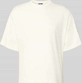 adidas Loose Fit T-Shirt aus reiner Baumwolle in Offwhite, Gr&ouml;&szlig;e XXL