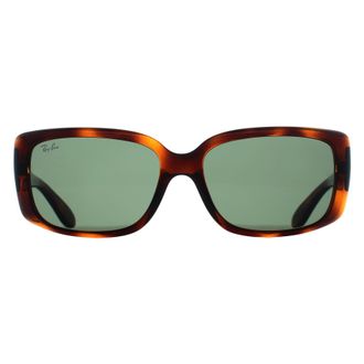 Ray-Ban Rectangle Womens Polished Havana Green RB4389 - Brown - One Size
