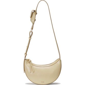 Oryany Rookie Crescent Crackled Leather Crossbody Bag in Butter Cream at Nordstrom Rack