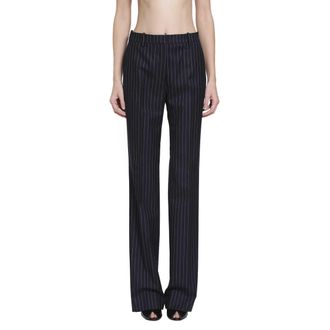 Tom Ford Corded Chalk Stripe Wool Trousers