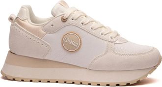 Colmar Schoenen, Dames, Beige, 38 EU, Leer, Travis Authentic High Top Sneakers