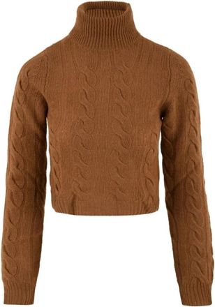 SOLOTRE Bruine Coltrui voor Vrouwen - Dames - Coltruien - Bruin - XS - Truien & Vesten