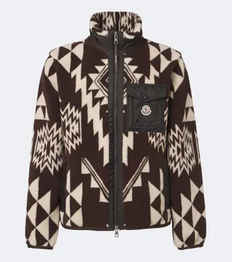 Moncler Printed fleece jacket