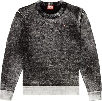 Diesel Heren K-Laurent Truien - Heren - Ronde hals truien - Zwart - XL - Truien & Vesten