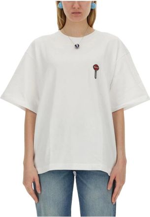 Fiorucci T-shirt in Cotone Jersey con Stampa Lollipop - - Tops - Donna - Bianco - S