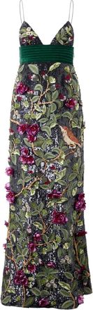 Roberto Cavalli Verfraaide maxi-jurk - Zwart