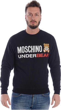 Moschino Hoodies - Heren - Sweatshirts - Zwart - XL - Katoen - Hoodies & sweatvesten