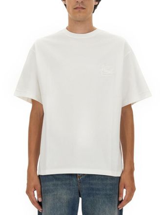 Etro White Crew Neck T-Shirt