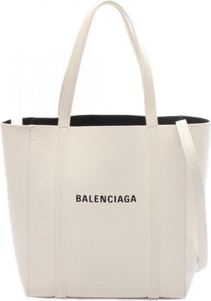 Balenciaga White Leather Tote Bag (Pre-Owned)