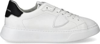 Philippe Model Sneaker Low Temple - Heren - Sneakers - Wit - 42 EU - Leer - Schoenen