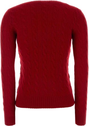 Polo Ralph Lauren Cable-Knit Wool Blend Sweater - Red