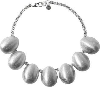 Jacquemus Necklaces, female, Gray, Size: ONE SIZE Raisin Necklace