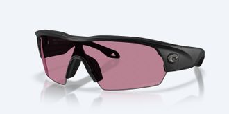 Costa Mens Pilothouse Polarized Sunglasses In Matte Black/rose