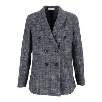 Circolo 1901 Blazer Doppiopetto con Bottoni in Metallo - - Jackets - Uomo - Blu - S