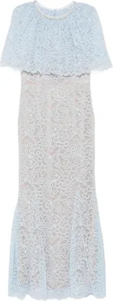 Self Portrait Cape-detail Maxi Dress