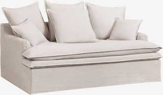 Sklum Sof&aacute; En Lino Y Algod&oacute;n Lounge Grace Sklum