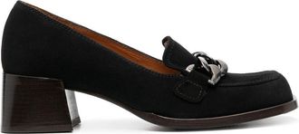 Chie Mihara chain-detail loafers - women - Suede - 38 - Black