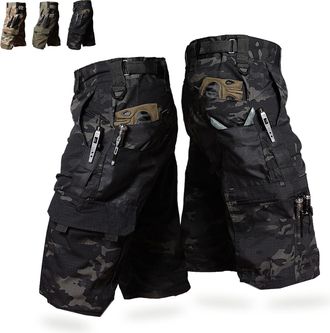 Generic Kangoosport-Mens Outdoor Shorts. KangooSport Mens Multi-Pocket Outdoor Fashion Overalls Cargo Shorts (B,3XL)