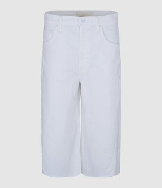 Mother Bermuda The Whole Lot Zip Twist Fray Totally Innocent
