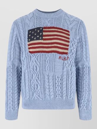 Polo Ralph Lauren crew neck sweater cable knit design
