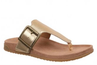 Vionic Womens Emma Thong Sandals In Gold