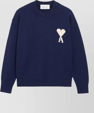 Ami wool-blend crew-neck jumper