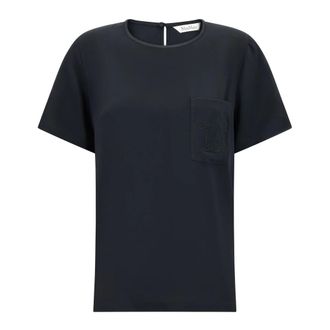 Max Mara Dames, Blouses & Shirts, Zwart, Maat: 2XS Zijde