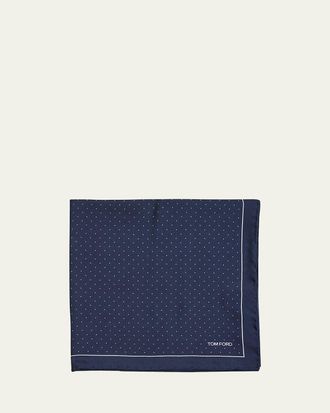 Tom Ford Mens Silk Pocket Square