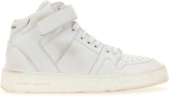 Saint Laurent White Velcro Sneakers