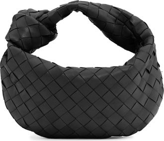 Bottega Veneta Mini Jodie Leather Hobo in Black-Silver at Nordstrom