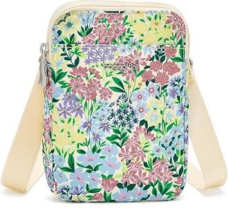 Baggallini Modern Take Two RFID Crossbody Cross Body Womens Handbags Meadow Print, Polyester