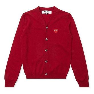Comme Des Garçons Cardigan Red Emblem Red AZ-N008-051-5