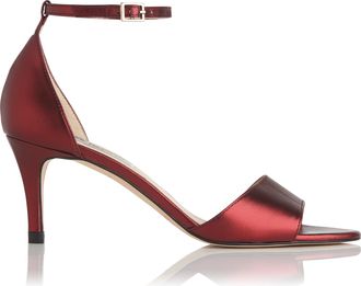 L.k. Bennett Womens OMYA FORMAL sandals, BORDEAUX - Bordo Leather - Size UK 4