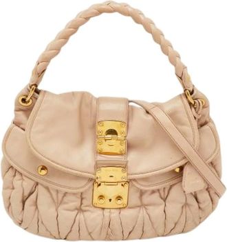 Miu Miu Pre-owned Handbags, female, Beige, Size: ONE SIZE Pre-owned Handbag