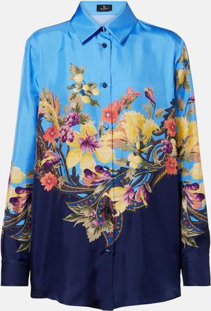 Etro Floral silk shirt