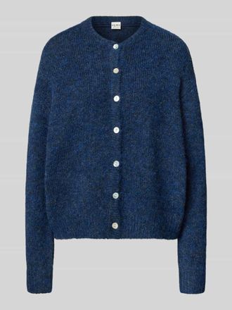 Ichi Relaxed Fit Strickjacke mit Woll-Anteil Modell Bela in Marine, Größe XS