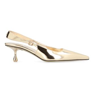 Jimmy Choo London Schoenen, Dames, Geel, 36 EU, Amel leren slingback pumps