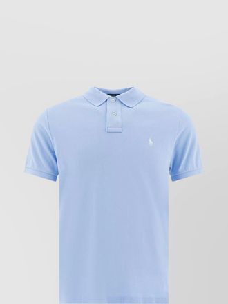 Polo Ralph Lauren ribbed collar polo shirt with short sleeves