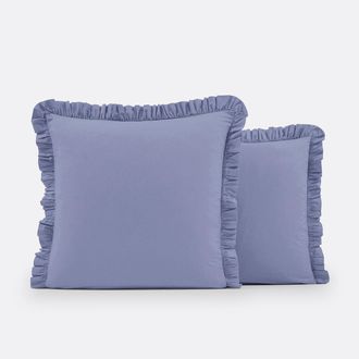 La Redoute Interieurs Kussensloop met volant in gewassen katoen, Scenario