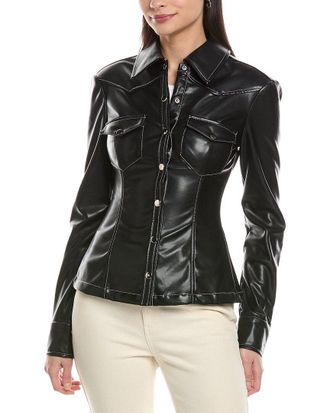 WeWoreWhat Western Button Overshirt