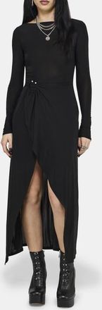 Disturbia Bellamira Ring Waist Midaxi Dress in Black at Nordstrom, Size 16
