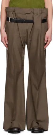 Chloé Brown palazzo pants in cotton from $1,003.55 - on Stylight