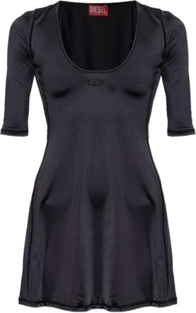 Diesel Black Scoop Neck Mini Dress