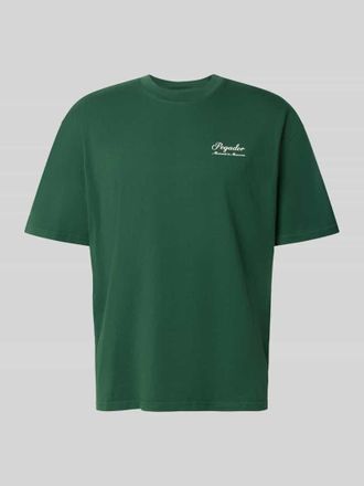 Pegador Oversized Fit T-Shirt mit Label-Detail Modell Morcote in Dunkelgruen, Gr&ouml;&szlig;e XXL