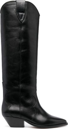 Isabel Marant Denvee 40 Leather Boots - Womens - Calf Leather