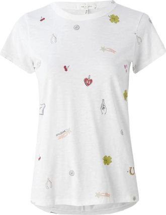 Rag & Bone Womens All Over Lucky Charm Tee